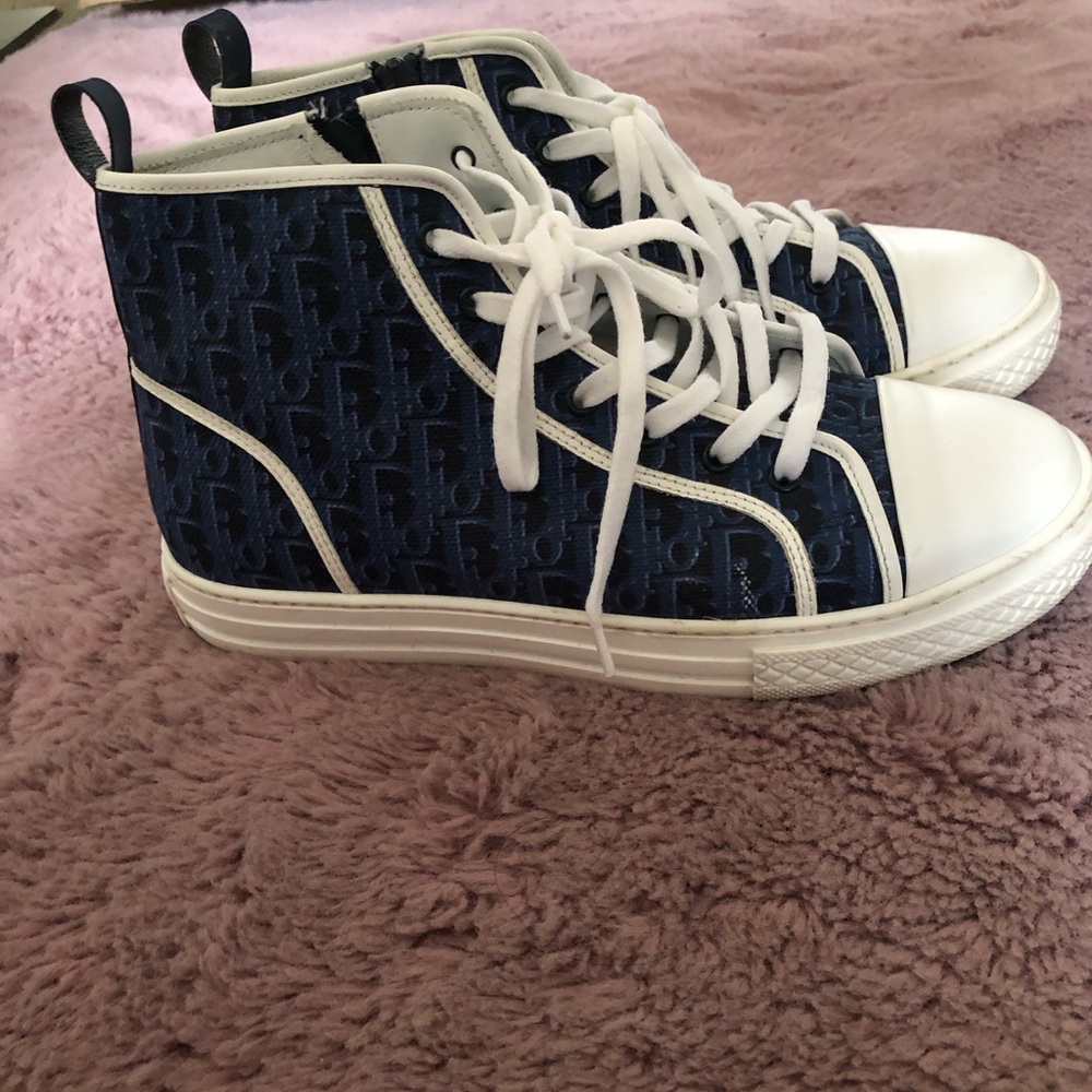 Dior high top navy canvas - Picture 2 of 6